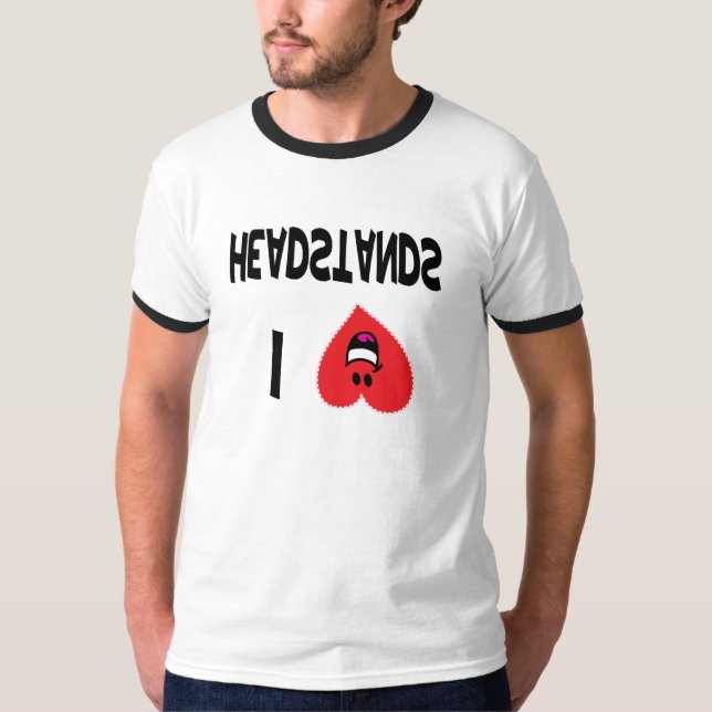 Camiseta Eu amo t-shirt dos Headstands (Frente)
