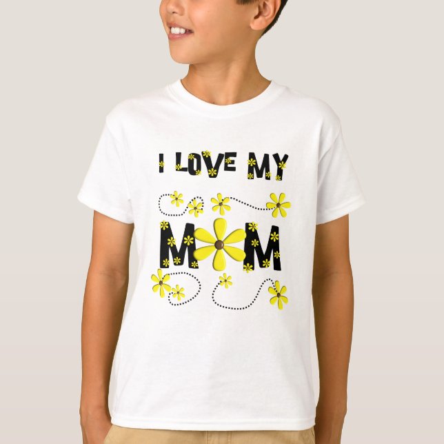 Camiseta "Eu amo t-shirt dos miúdos da minha mamã" (Frente)