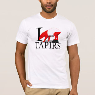 Camiseta Eu amo t-shirt dos Tapirs