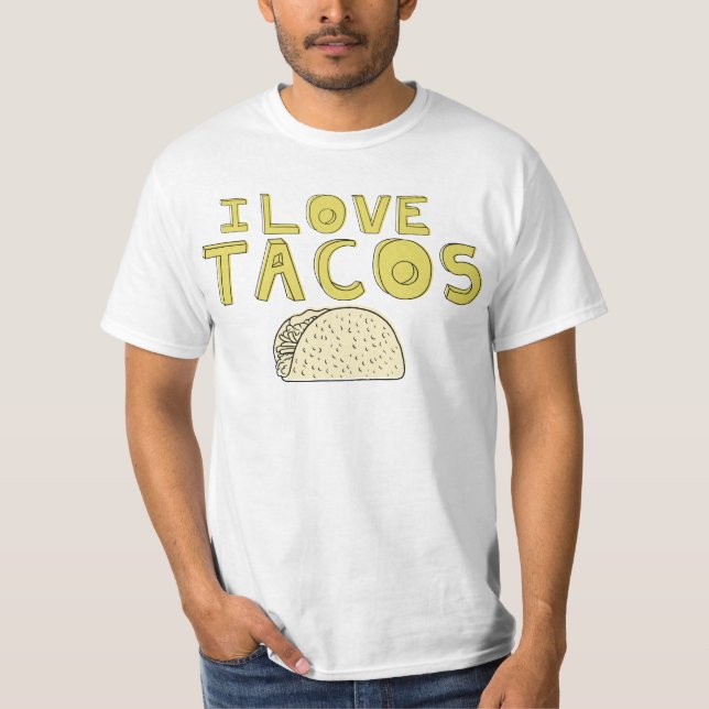 CAMISETA EU AMO TACOS (Frente)