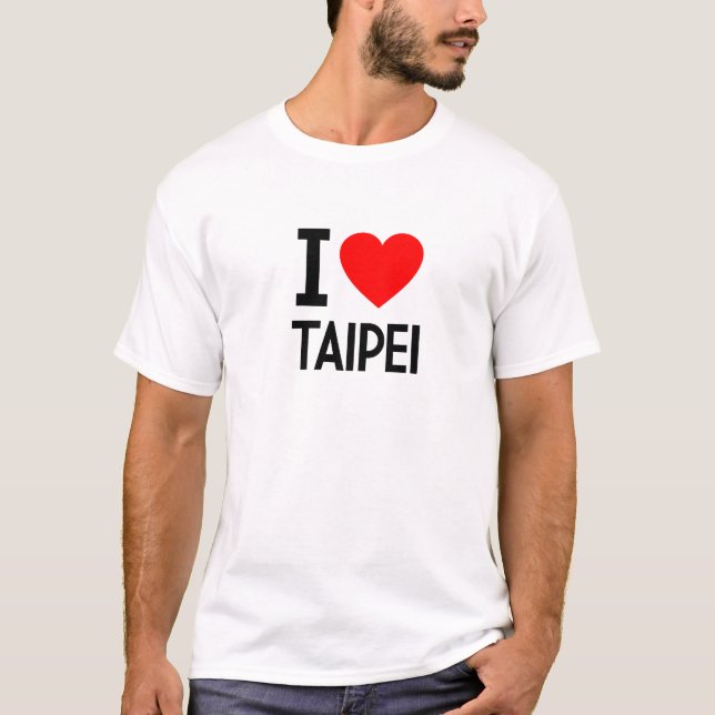 Camiseta Eu Amo Taipei (Frente)
