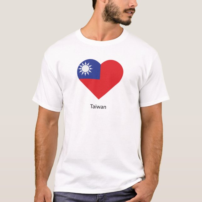 Camiseta Eu amo Taiwan (Frente)