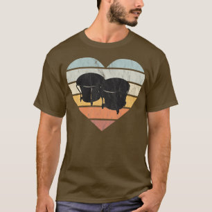 Camiseta Eu Amo Tambores Cubanos De Bongo