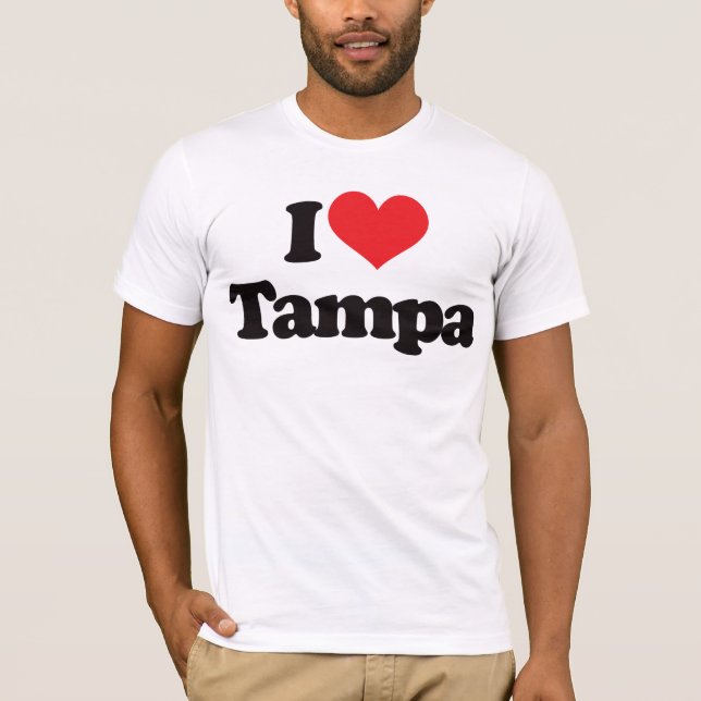 Camiseta Eu amo Tampa (Frente)