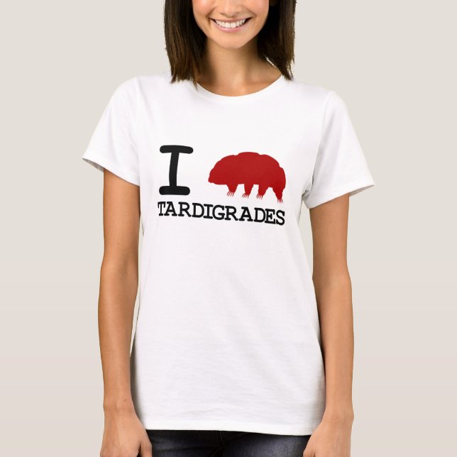 Camiseta Eu amo Tardigrades (Frente)