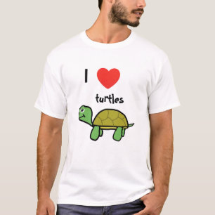 Camiseta Eu amo tartarugas