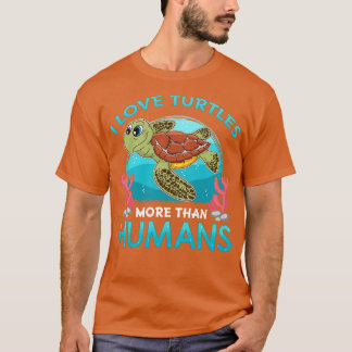 Camiseta Eu Amo Tartarugas Mais Que Humanos