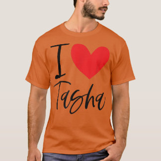Camiseta Eu Amo Tasha Nome Menina Personalizada Mulher BFF