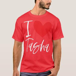 Camiseta Eu Amo Tasha Nome Mulher Personalizada Bff Friel