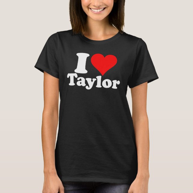 CAMISETA EU AMO TAYLOR (Frente)