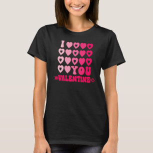Camiseta Eu Amo-Te XOXO Heart Dias de os namorados Men Wome