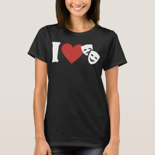 Camiseta Eu Amo Teatro