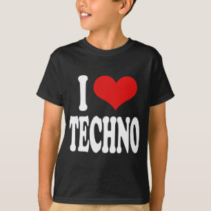Camiseta Eu amo Techno