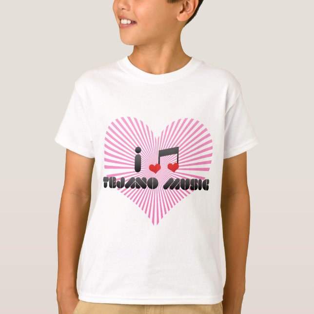 Camiseta Eu Amo Tejano Music (Frente)