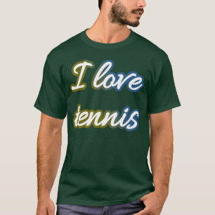 Camiseta Eu amo tênis e tênis ama humor