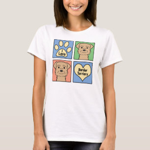 Camiseta Eu amo terrier de beira