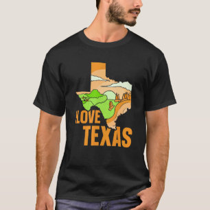 Camiseta Eu Amo Texan Pride Texan Patriotic Sayings