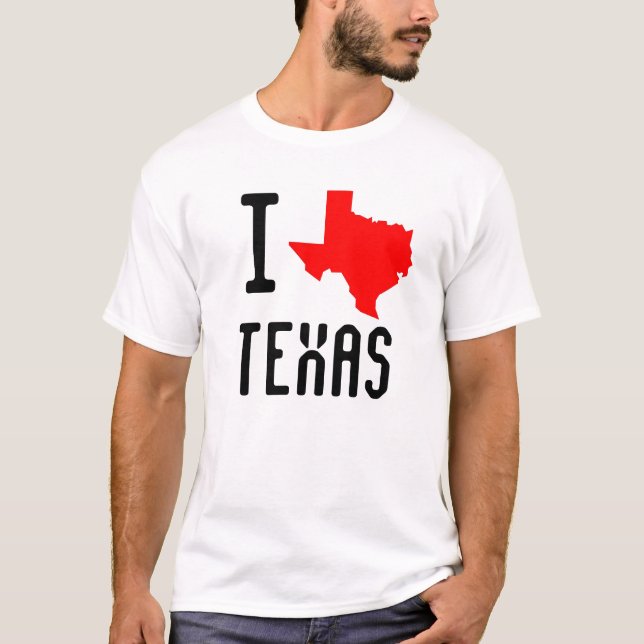 Camiseta Eu amo Texas (Frente)