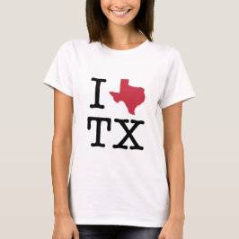 Camiseta Eu amo texas
