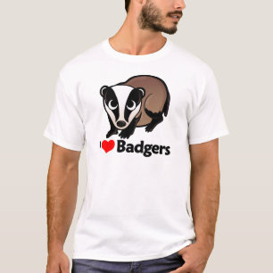 Camiseta Eu amo texugos
