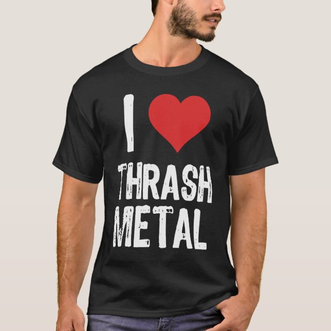 Camiseta Eu Amo Thrash Metal (Frente)