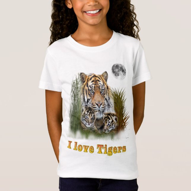 Camiseta Eu amo Tigers (Frente)