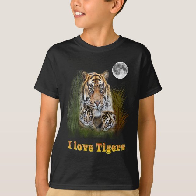 Camiseta Eu amo Tigers (Frente)