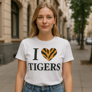 Camiseta Eu amo Tigers