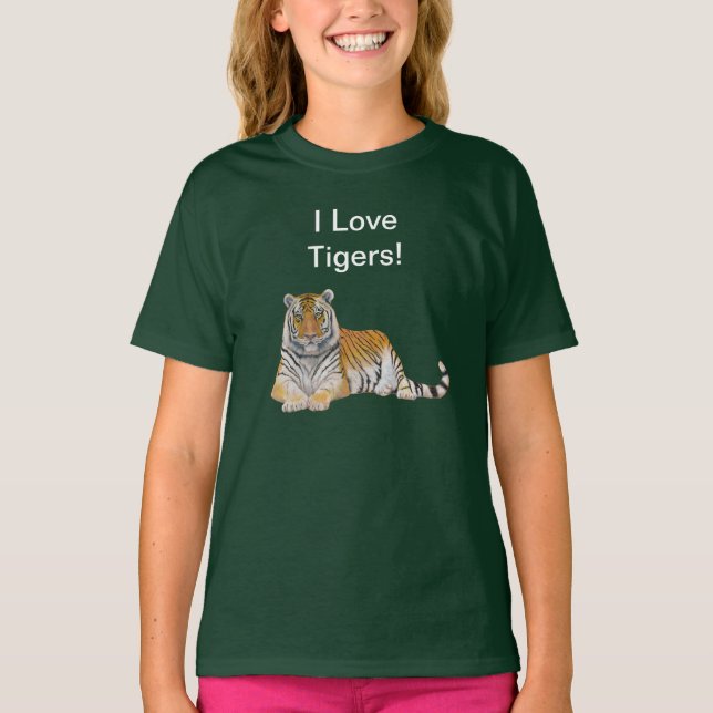 Camiseta Eu Amo Tigres (Frente)