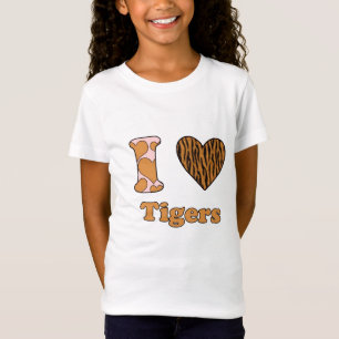 Camiseta Eu amo tigres