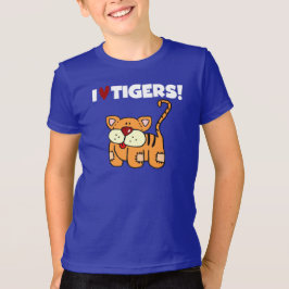 Camiseta Eu amo tigres