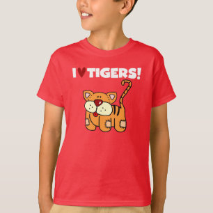 Camiseta Eu amo tigres