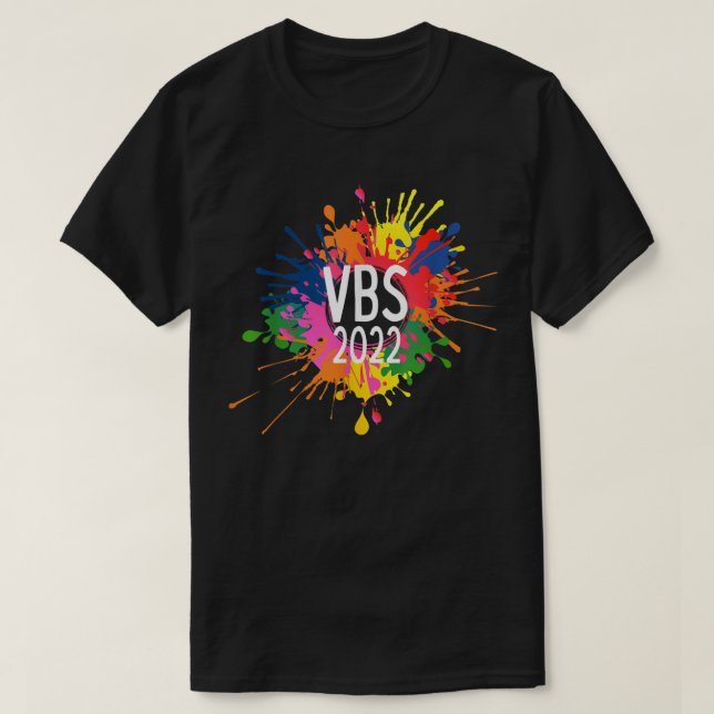 Camiseta Eu Amo Tinta Escolar de Bíblia de VBS 2022 (Frente do Design)