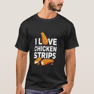 Camiseta Eu Amo Tiras de Frango