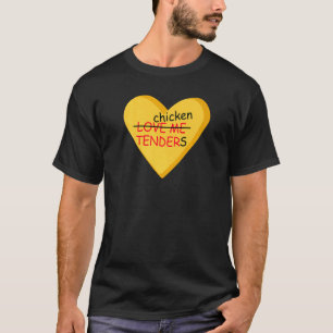 Camiseta Eu Amo Tiras de Frango Tendies Eu Amo Tiras de Fr