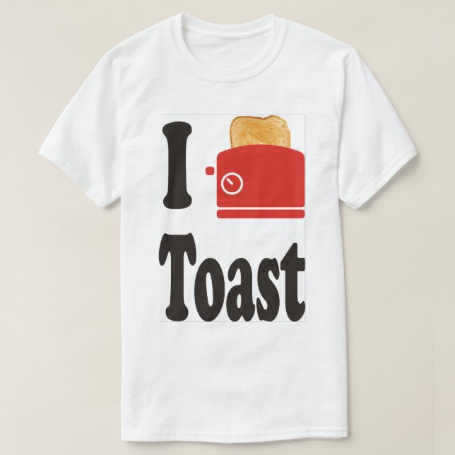 CAMISETA EU AMO TOAST (Frente do Design)