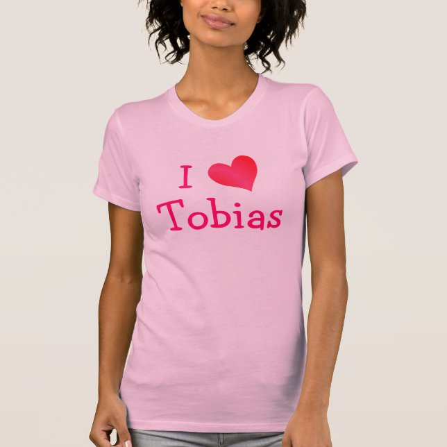 Camiseta Eu amo Tobias (Frente)