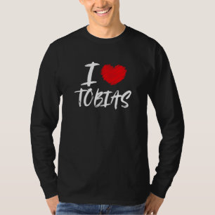 Camiseta Eu amo Tobias Husband Son Namorado Pai neto H