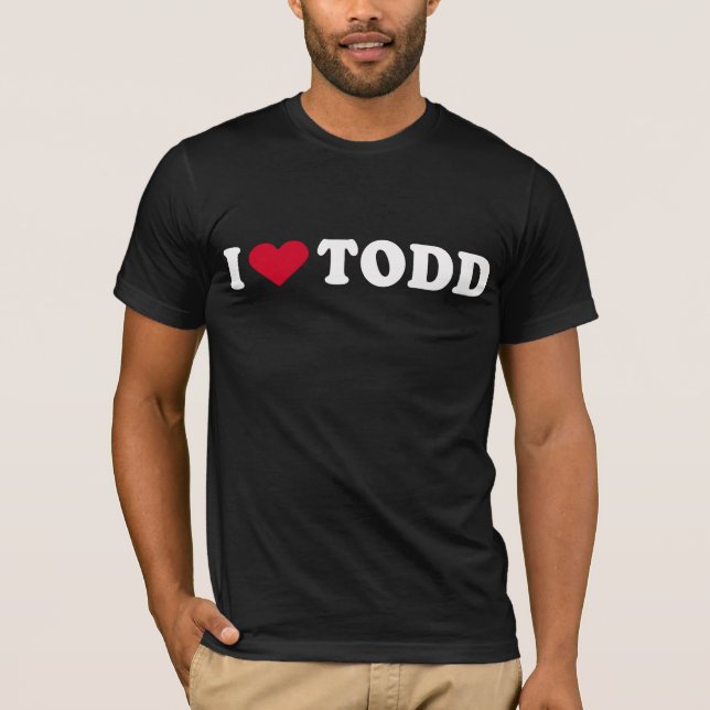 CAMISETA EU AMO TODD (Frente)