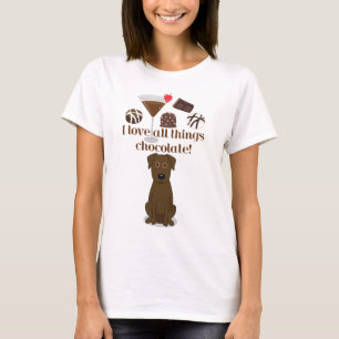 Camiseta Eu amo todo o chocolate das coisas! T-shirt do