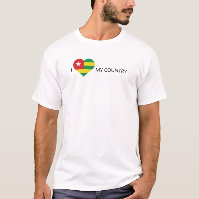 Camiseta Eu Amo Togo (Frente)