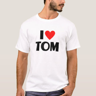 Camiseta Eu Amo Tom - Eu Coração Tom