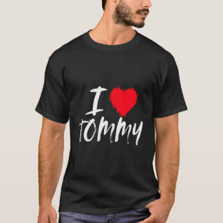Camiseta Eu Amo Tommy Pai Marido Namorado Son Grandson Re