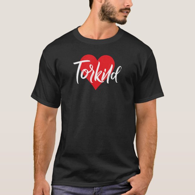 Camiseta Eu Amo Torkild Primeiro Nome Eu Coração (Frente)