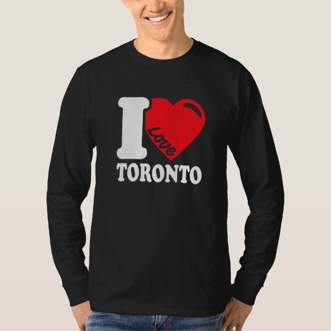 Camiseta Eu Amo Toronto Linda Cidade Canadense Eu Amo Tor (Frente)