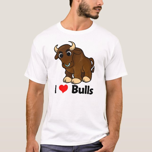 Camiseta Eu amo touros (Frente)