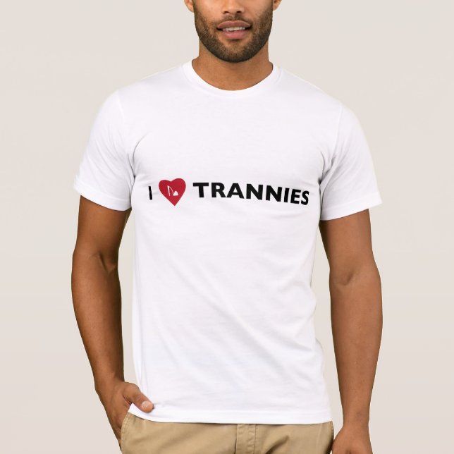 Camiseta Eu amo Trannies (Frente)
