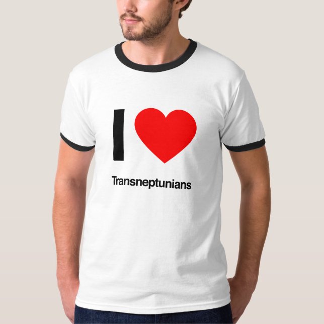 Camiseta eu amo transnetunianos (Frente)