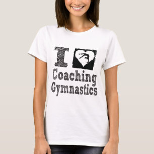 Camiseta Eu amo treinar a ginástica