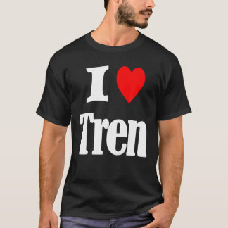 Camiseta Eu Amo Tren Citação Engraçada